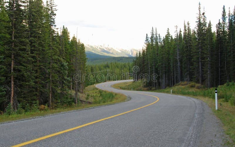 Highway in Rockies