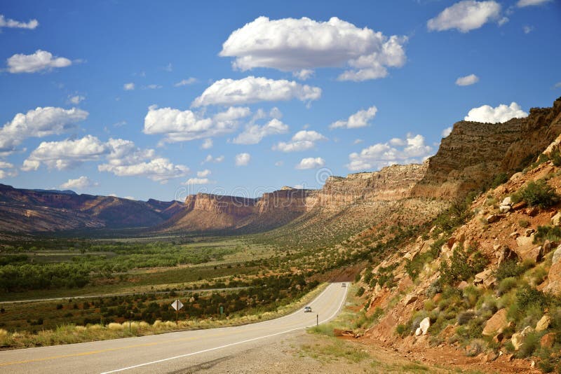 Highway To Butler Wash, Utah Stock Image Image of clouds, skies 28788795