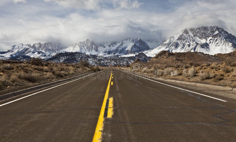 Highway to the stormy mountains