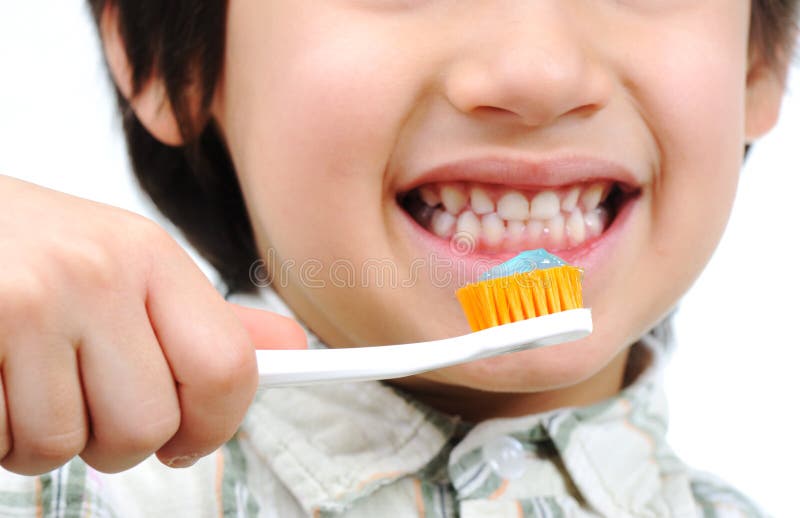 Hygiene, kid with beautiful teeth. Hygiene, kid with beautiful teeth