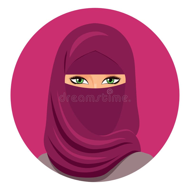 hijab具体化闭合的面孔的回教妇女 hijab的阿拉伯妇女 查出 向量 沙特妇女的画象hijab的 库存例证 hijab具体化闭合的面孔的回教妇女 hijab的阿拉伯妇女 查出 向量 沙特妇女的画象hijab的 库存例证