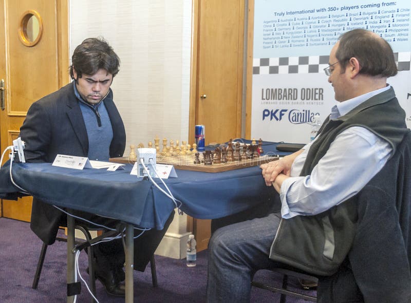 Hikaru Nakamura and Peter Svidler Editorial Stock Image - Image of