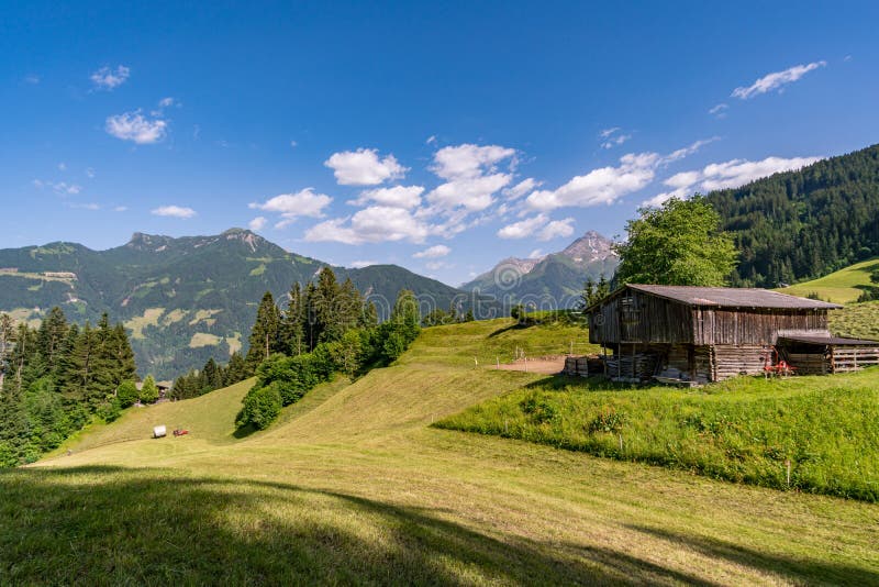 Hike to the Keilkeller waterfall near Mayrhofen in the Zillertal Alps