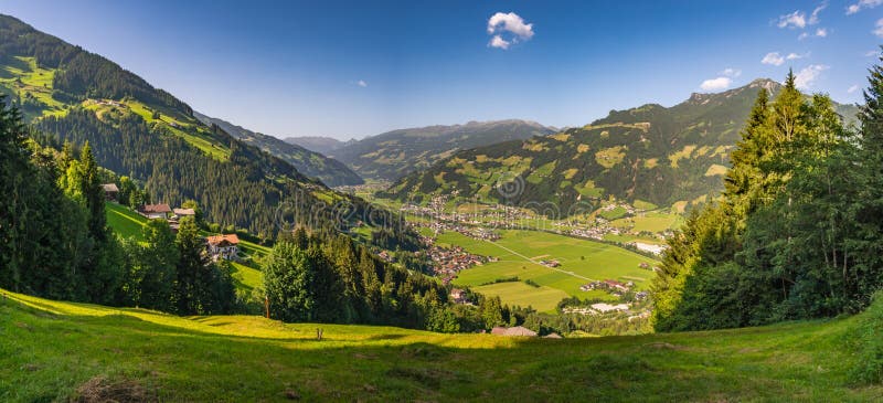 Hike to the Keilkeller waterfall near Mayrhofen in the Zillertal Alps