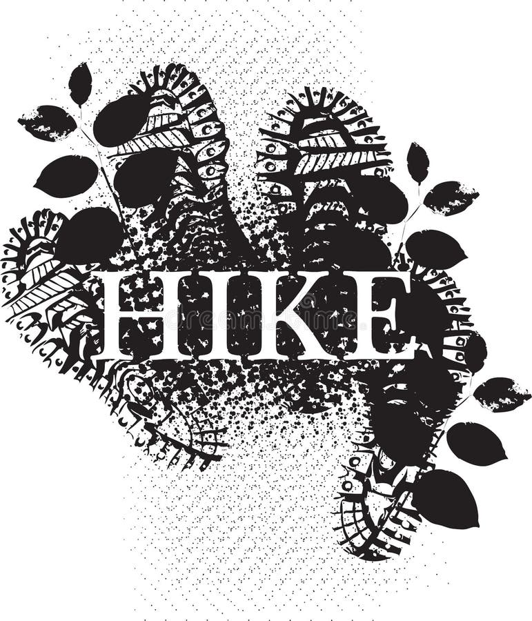 The Hiker stock illustration