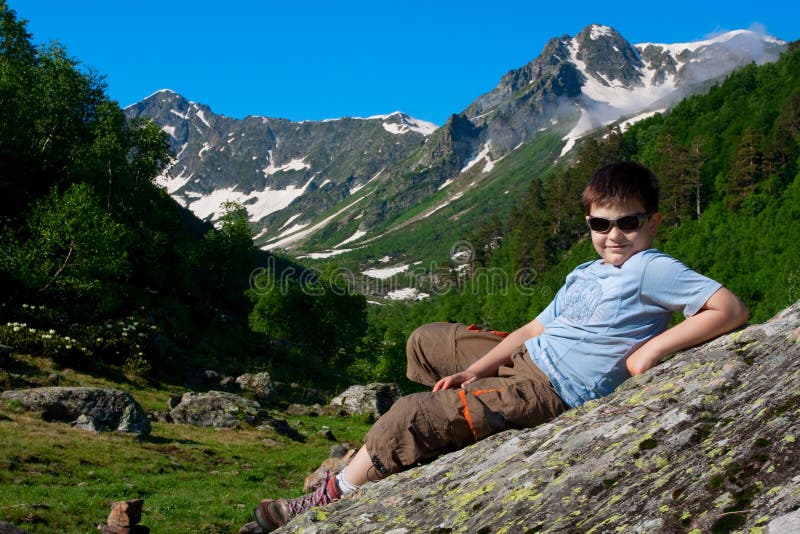 Hiker stock photography