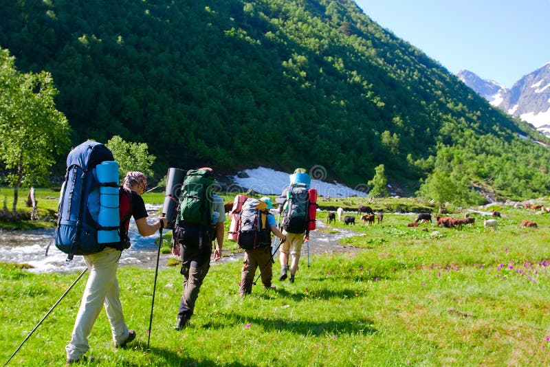 Hiker royalty free stock photos