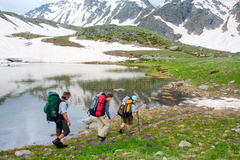 Hiker royalty free stock photo