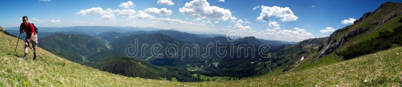 The hiker royalty free stock image