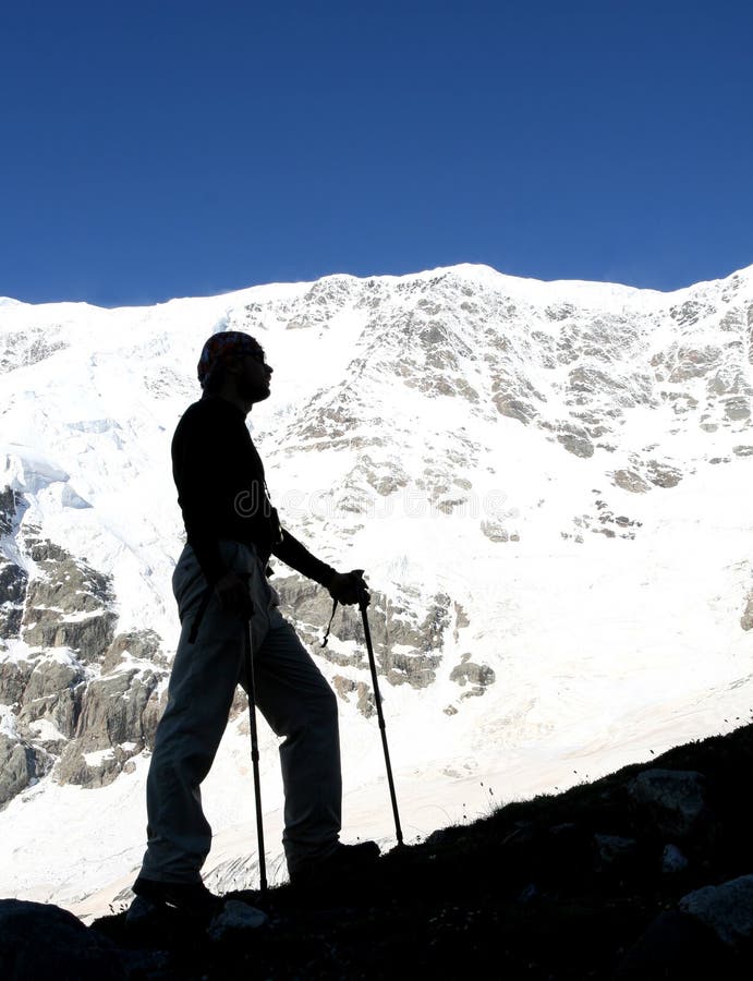 Hiker royalty free stock photos