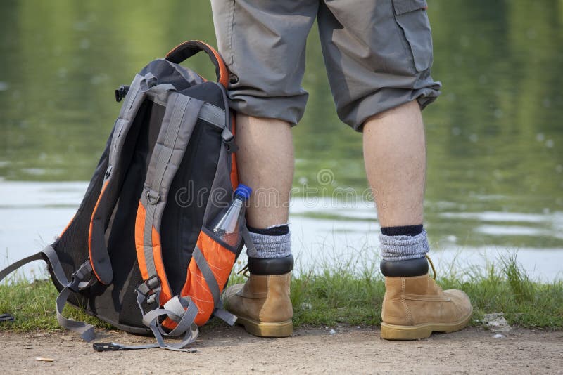 Hiker with backpack