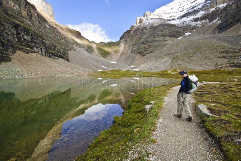 Hiker Banff National Parc Stock Photos Free And Royalty Free Stock