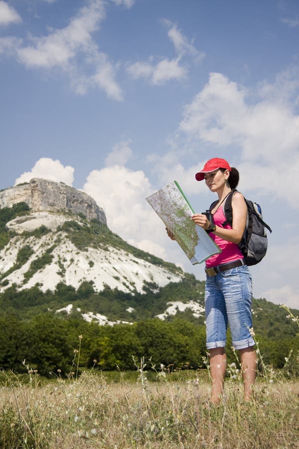 Hiker in the mountains