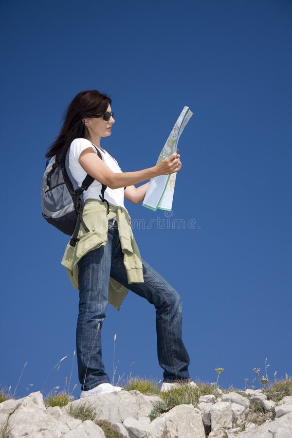 Hiker in the mountains