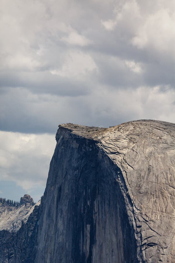 Half Dome and Surrounding Mountain Peaks Yosemite National Park Stock