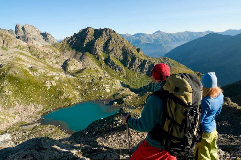 Hiking royalty free stock image