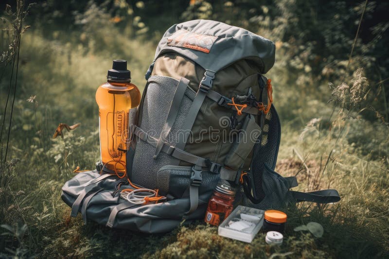Hiking Backpack, Filled with Essential Supplies, Ready for the Journey