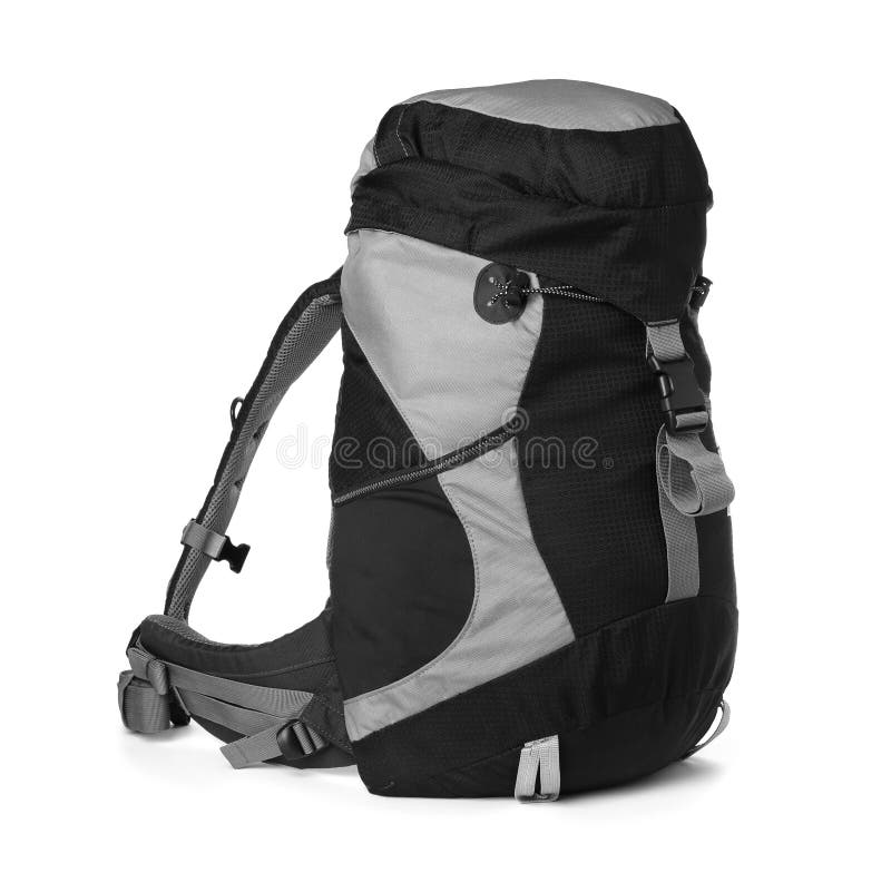 Hiking Backpack Isolated on White. Camping Tourism Stock Image Image