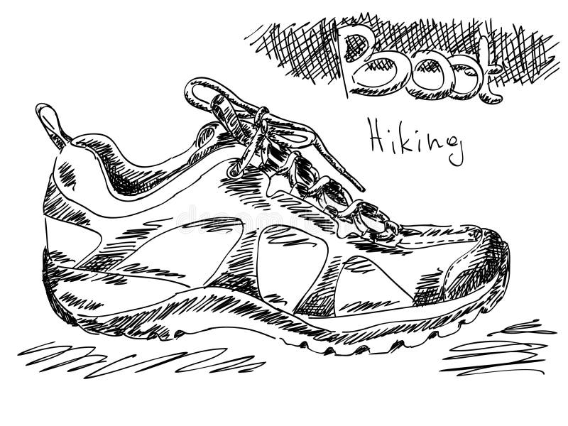 Hiking boot stock vector. Illustration of dirt, soles 29724800