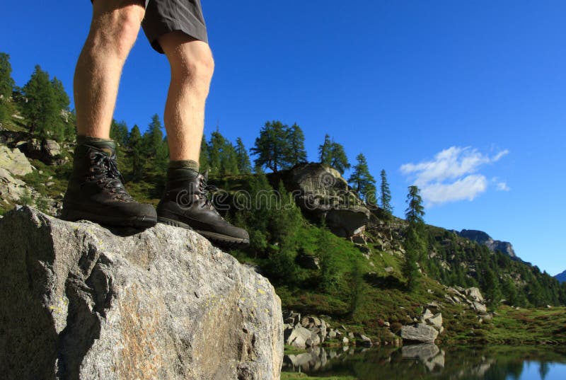 Hiking boots stock photography Hiking boots stock photography