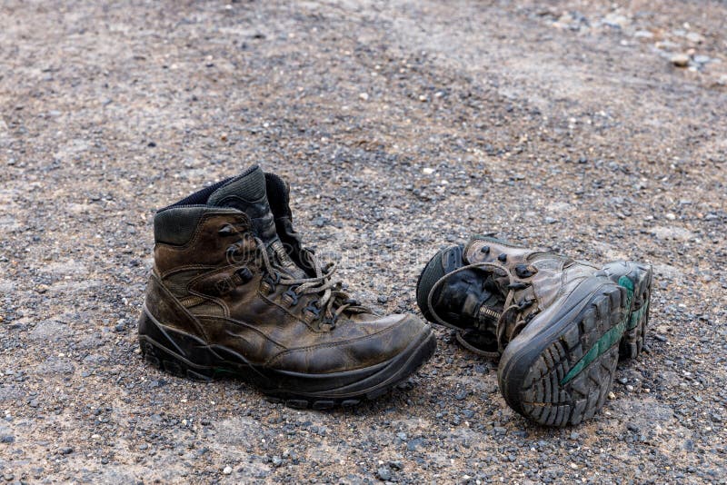 Hiking Boots are Smoking from Sweaty Feet Stock Photo - Image of foot ...