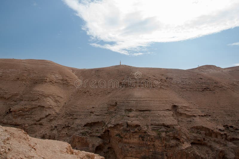 Hiking in judean desert