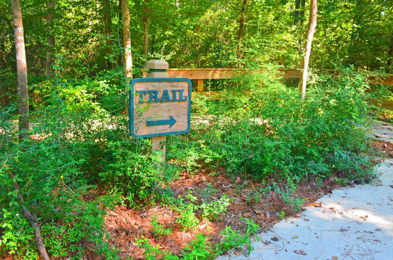 Hiking trail marker