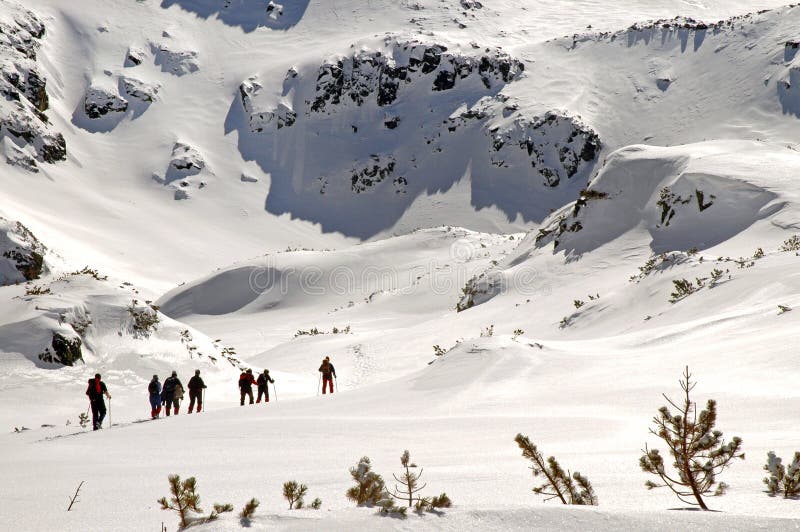 Hiking in wintertime