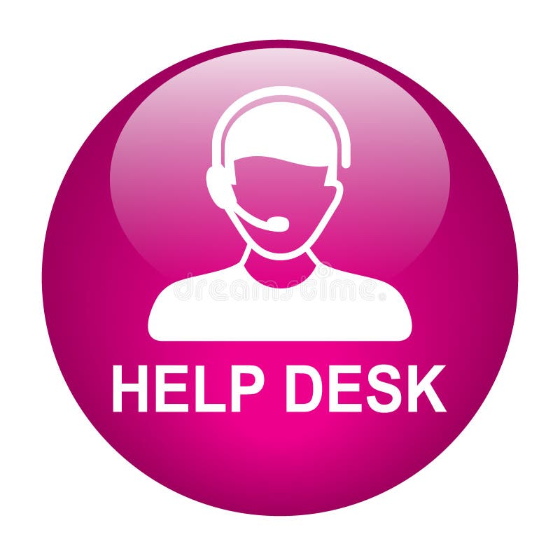 Schaltfläche 'Hilfe für das Support-Symbol' stock abbildung