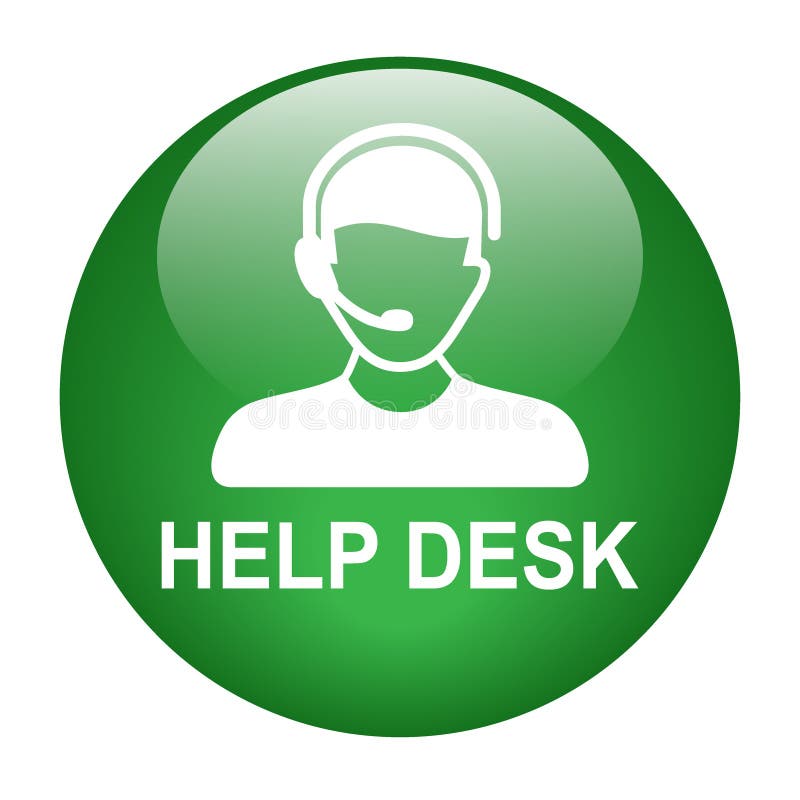 Hilfe-Desk-Support-Symbol lizenzfreie abbildung