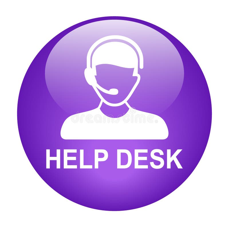 Hilfe-Desk-Support-Symbol vektor abbildung