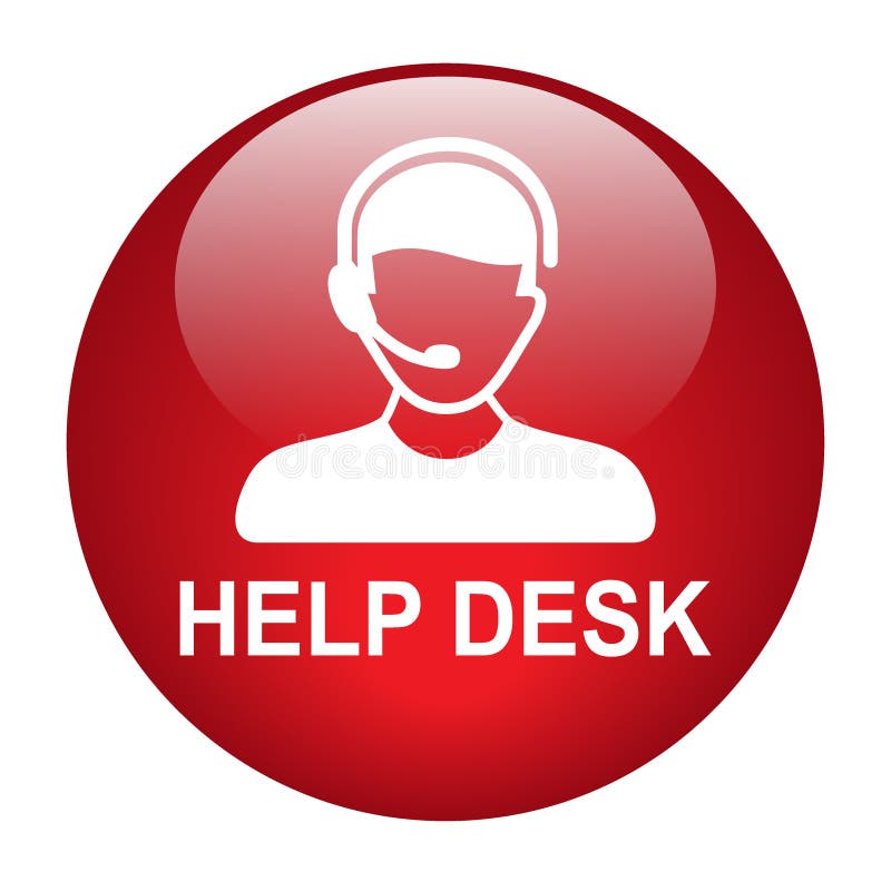 Hilfe-Desk-Support-Symbol lizenzfreie abbildung