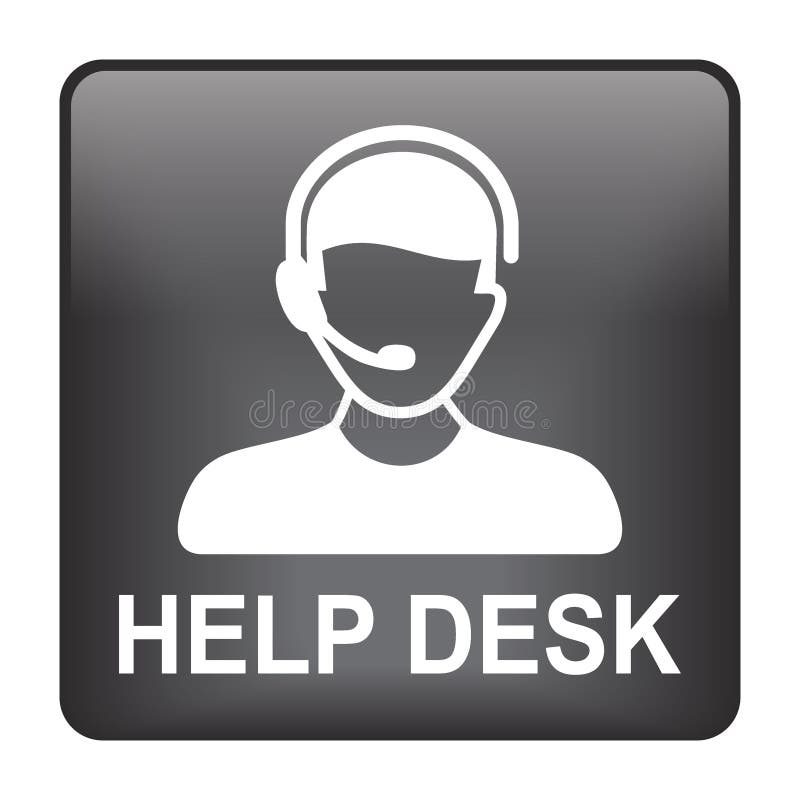 Hilfe-Desk-Support-Symbol vektor abbildung