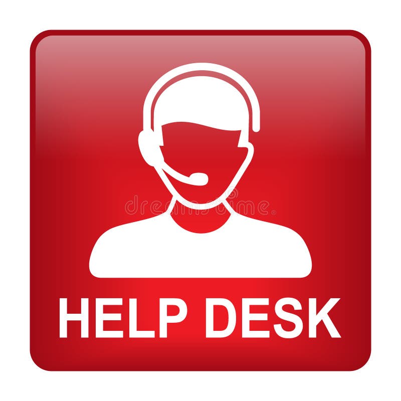 Hilfe-Desk-Support-Symbol vektor abbildung
