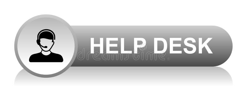 Hilfe-Desk-Support-Symbol lizenzfreie abbildung