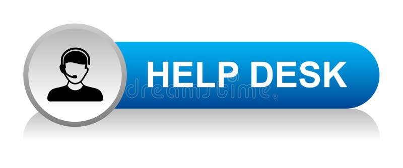 Hilfe-Desk-Support-Symbol lizenzfreie abbildung