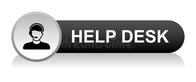 Hilfe-Desk-Support-Symbol lizenzfreie abbildung