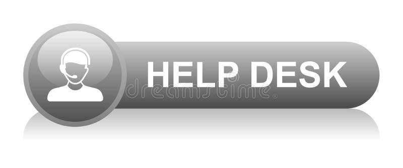 Hilfe-Desk-Support-Symbol lizenzfreie abbildung