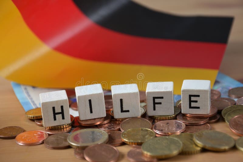 german word hilfe showing help or assistance concept with keyboard Stock  Photo - Alamy