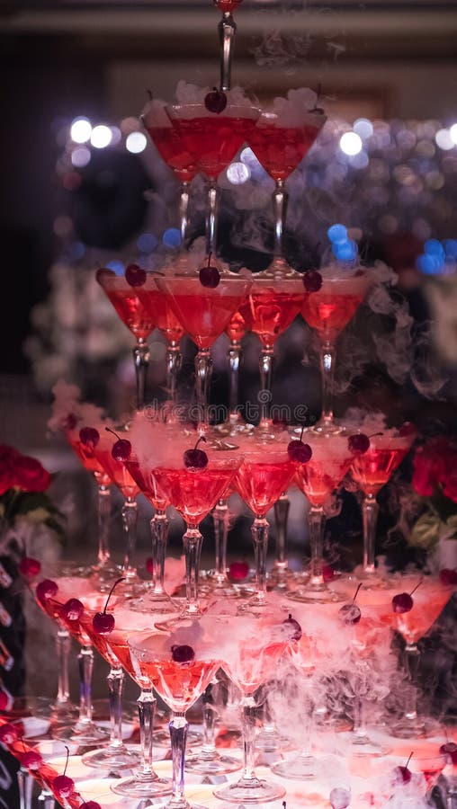 The Hill from Glasses with Champagne Stock Image Image of crystal, buckets 113642327