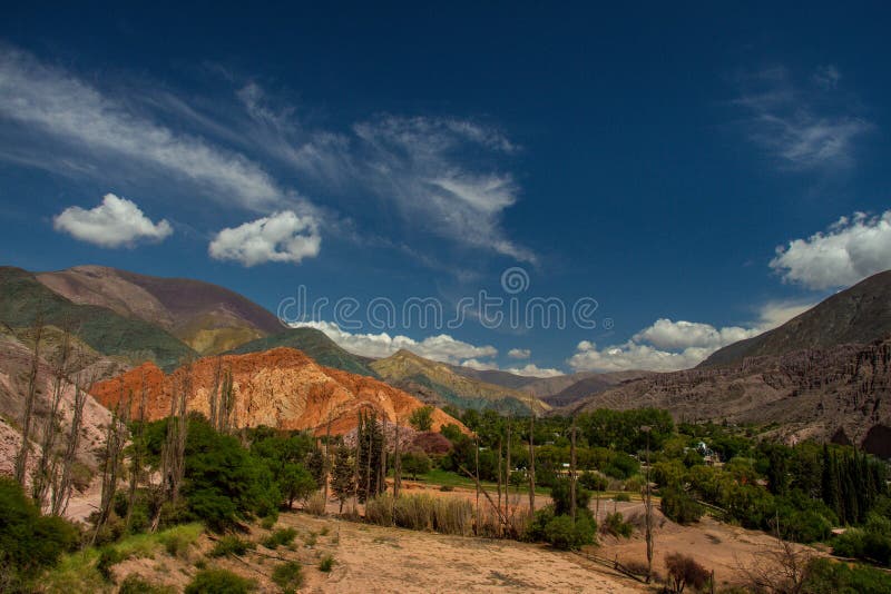 The Hill of Seven Colors. Colorful Mountains in Purmamarca, Jujuy