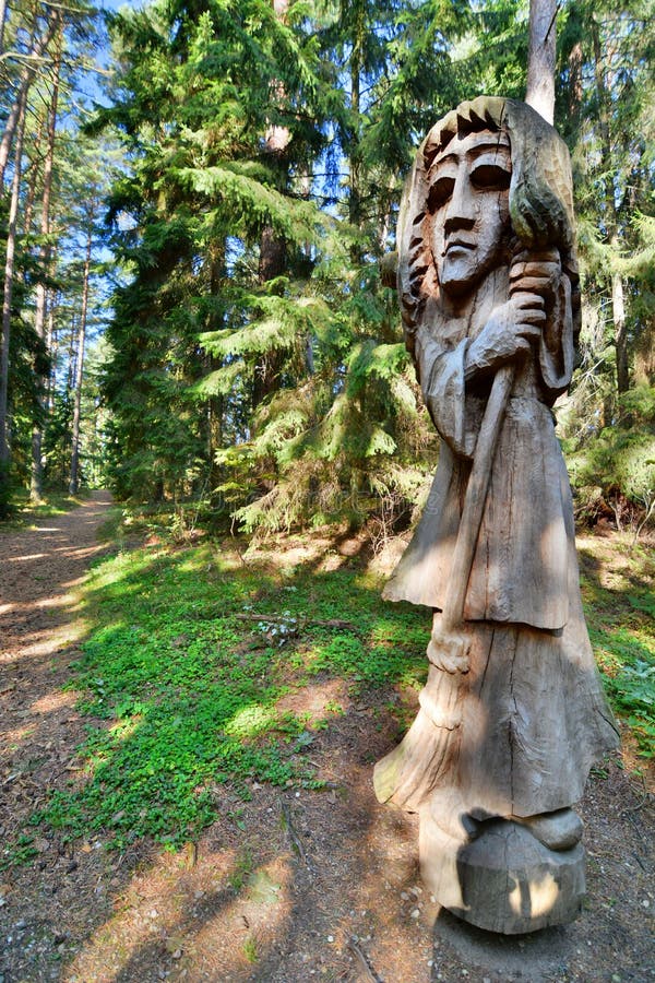 Hill of Witches. Juodkranté. Lithuania stock image Hill of Witches. Juodkranté. Lithuania stock image
