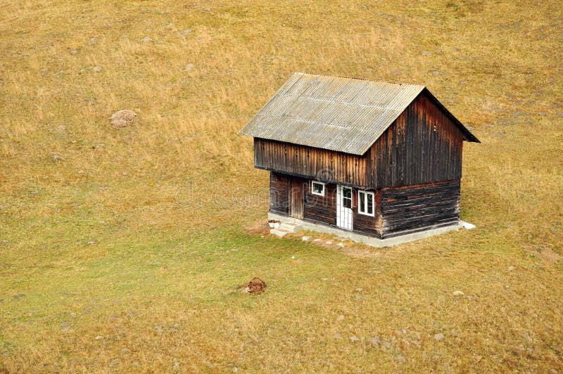 Hill wooden house