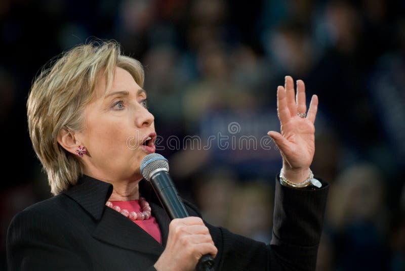 Hillary Clinton - horizontal imagem de stock royalty free Hillary Clinton - horizontal imagem de stock royalty free