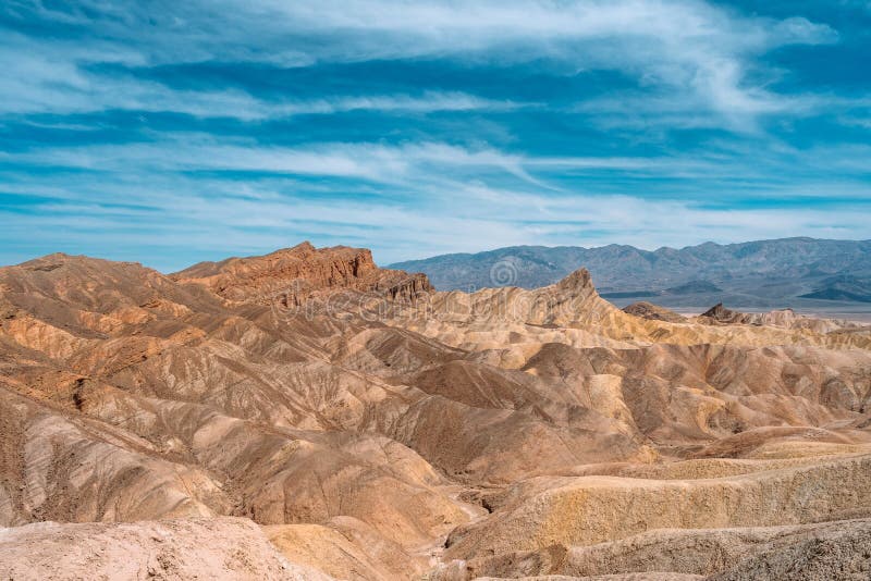 Hills and Unusual Mountains in Zabriskie Point Death Valley National Park.  Natural Landscape in USA Stock Image - Image of rock, park: 218518133