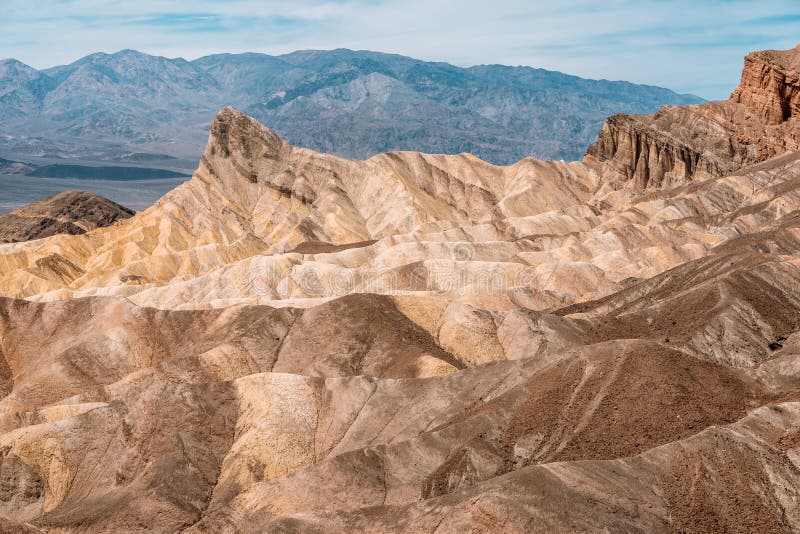Hills and Unusual Mountains in Zabriskie Point Death Valley National Park.  Natural Landscape in USA Stock Photo - Image of hill, rock: 218518244