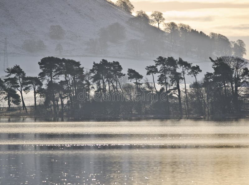 Hilly Scottish Landscape in Winter