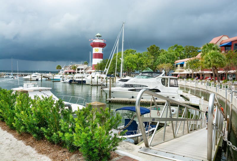 Beautiful Lighthouse  at the Harbour Town Marina