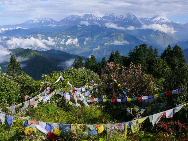 Himalaje od Poon wzgórza, Nepal fotografia royalty free Himalaje od Poon wzgórza, Nepal fotografia royalty free