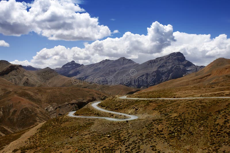Himalayan scenic. Zanskar stock photo